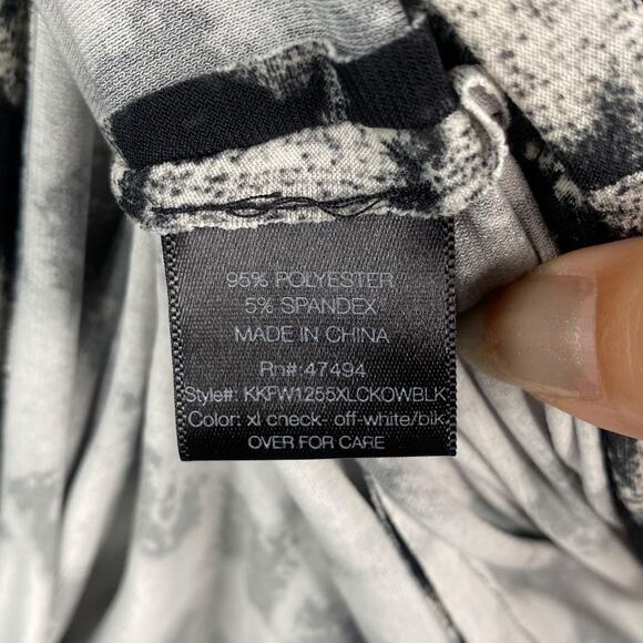 Norma Kamali Rare Houndstooth Long Sleeve Crew Neck Midi Dress SZ S - Picture 7 of 7